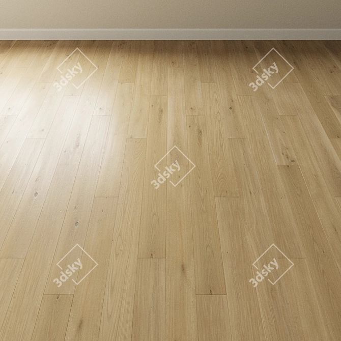 Stonehenge Bleached Oak Parquet 3D model image 3