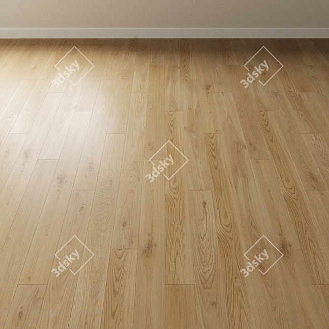 Title: Coswick Pastel Oak Parquet: Timeless Elegance 3D model image 3