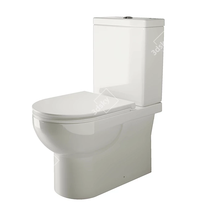 Cult_CN1201C Floor-Mounted Toilet 3D model image 1