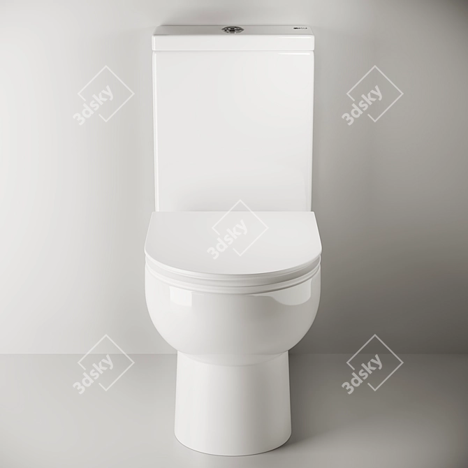 Cult_CN1201C Floor-Mounted Toilet 3D model image 3