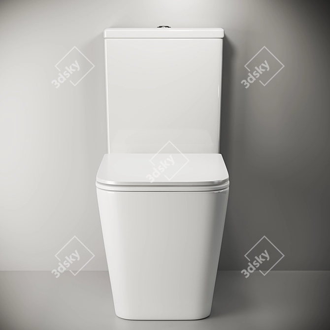 Ceramica Nova X-Cube 3D Floorstanding Toilet 3D model image 2