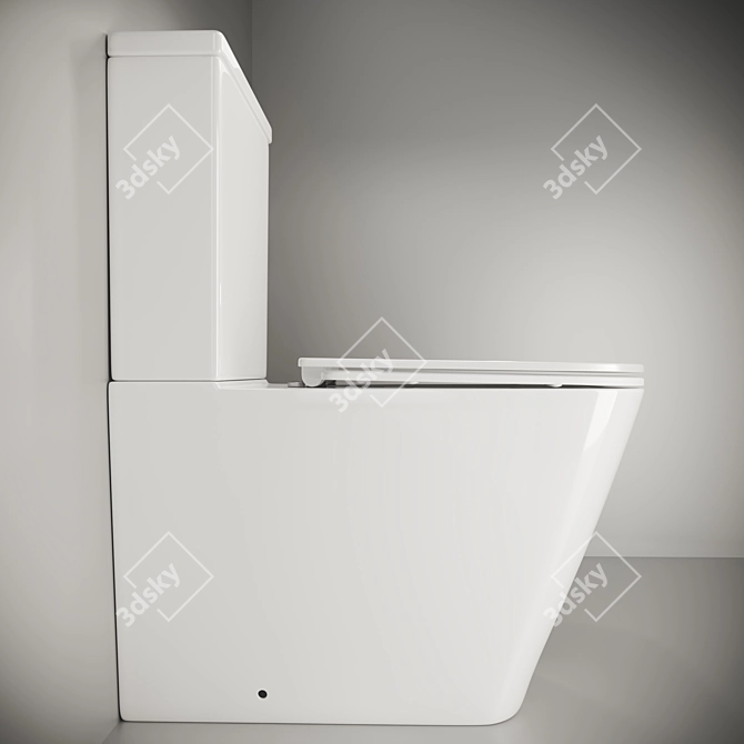 Ceramica Nova X-Cube 3D Floorstanding Toilet 3D model image 3