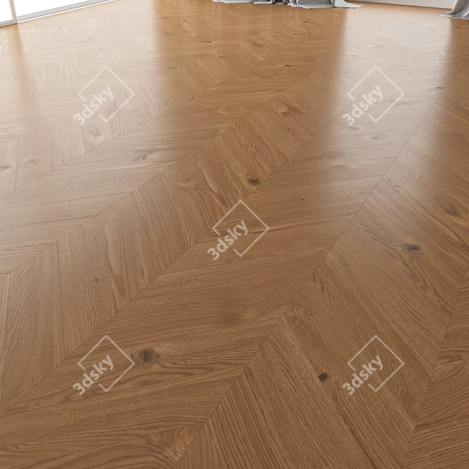 Premium Parquet Oak Set 4 3D model image 3