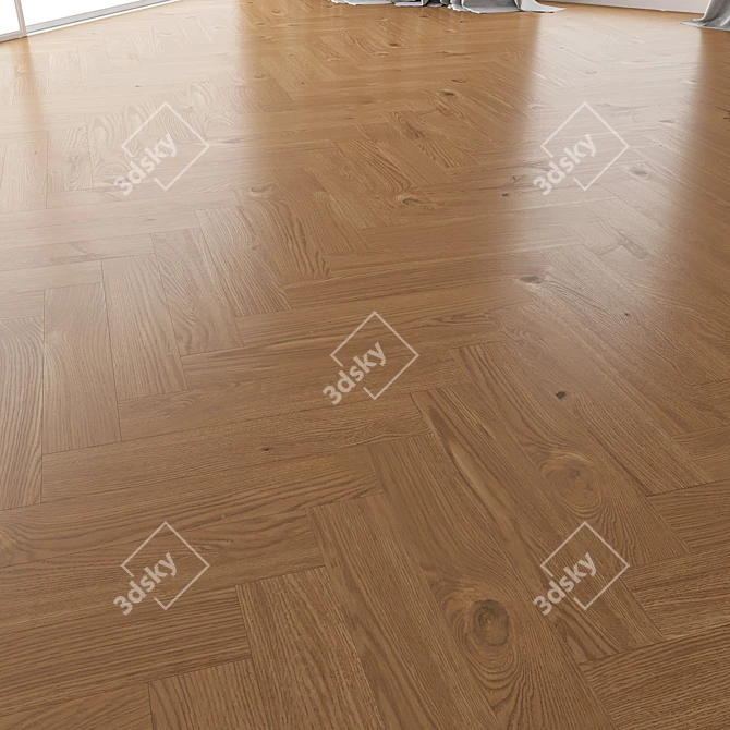 Premium Parquet Oak Set 4 3D model image 4