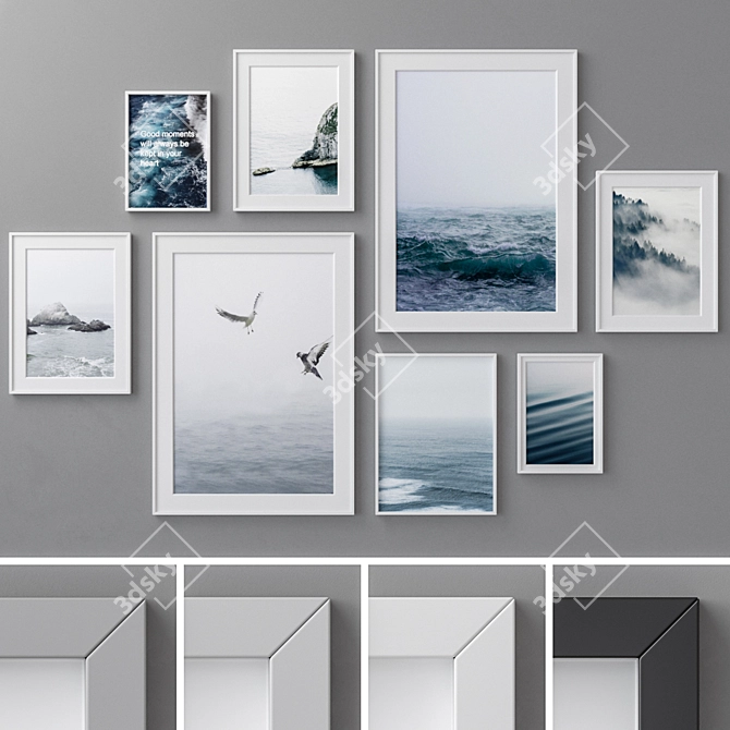 Multi-Color Frame Set: 4 Colors 3D model image 1