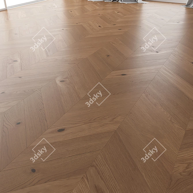 Oak Parquet Set (Nut Brushed) 3D model image 3