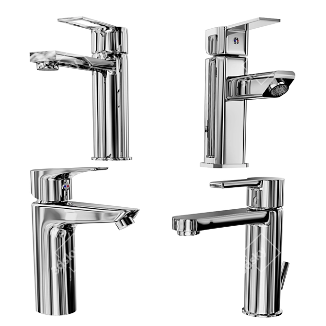 Modern Chrome Sink Mixer
Elegant Basin Faucet
Stylish Duravit Faucet
Sleek Bathroom Mixer 3D model image 2