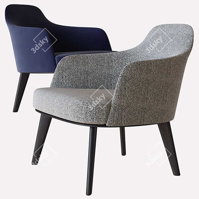 Poliform Jane Armchair: Elegant Design for Ultimate Comfort 3D model image 1