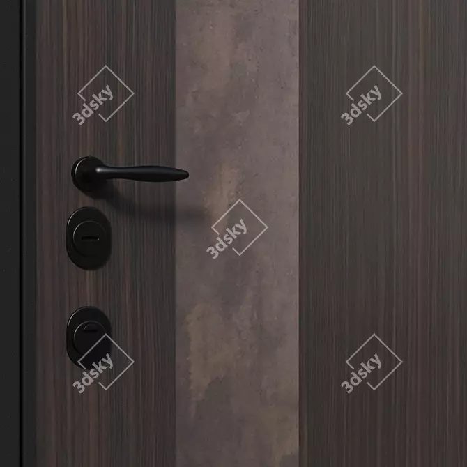 Fortis Deluxe: Advanced Security Doors 3D model image 2