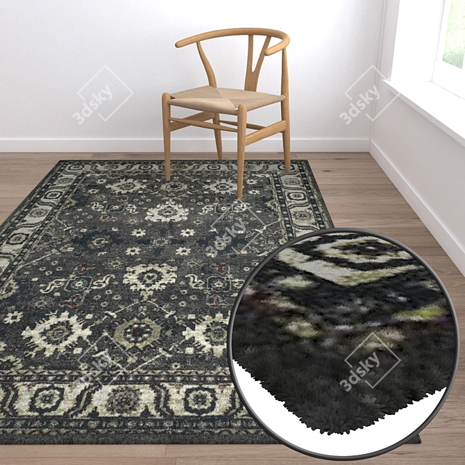 Versatile Set of High-Quality Carpets 3D model image 5