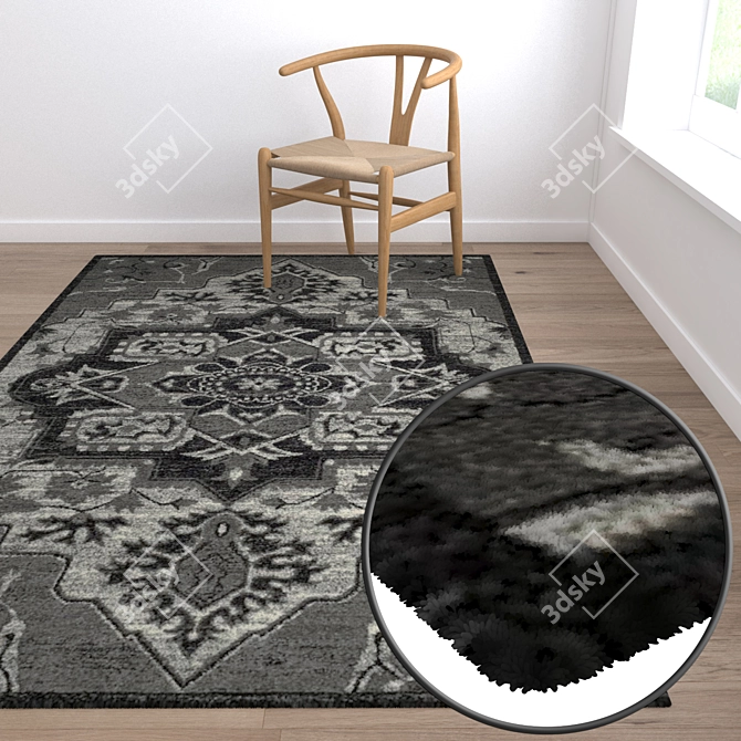 Luxury Carpet Set: High-Quality Textures for Stunning Renders 3D model image 5