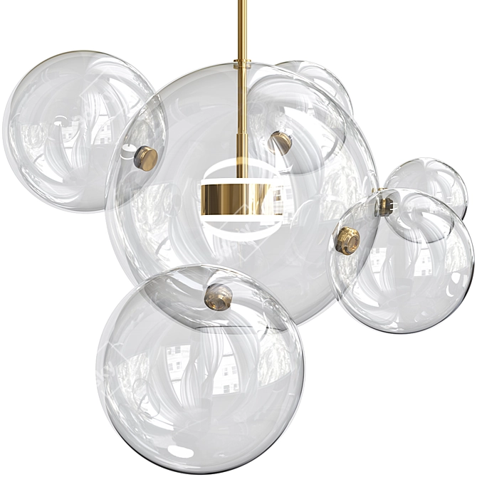 Bolle Pendant 06 Bubble - Modern Lighting Statement 3D model image 3