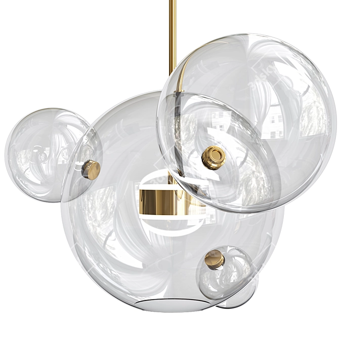 Bolle Pendant 04 Bubble - Unique Lighting Statement 3D model image 2