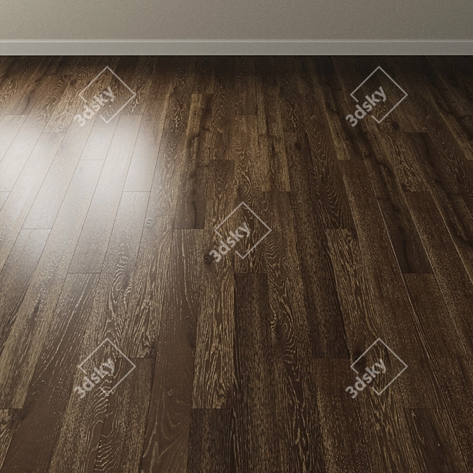 Vintage Oak Parquet Coswick. Rustic Elegance. 3D model image 2