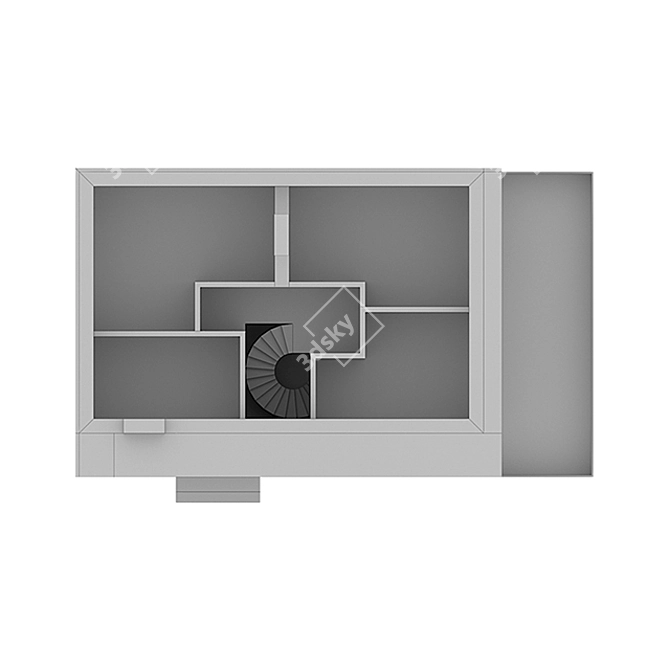 Modern Tech Cottage 3D model image 7