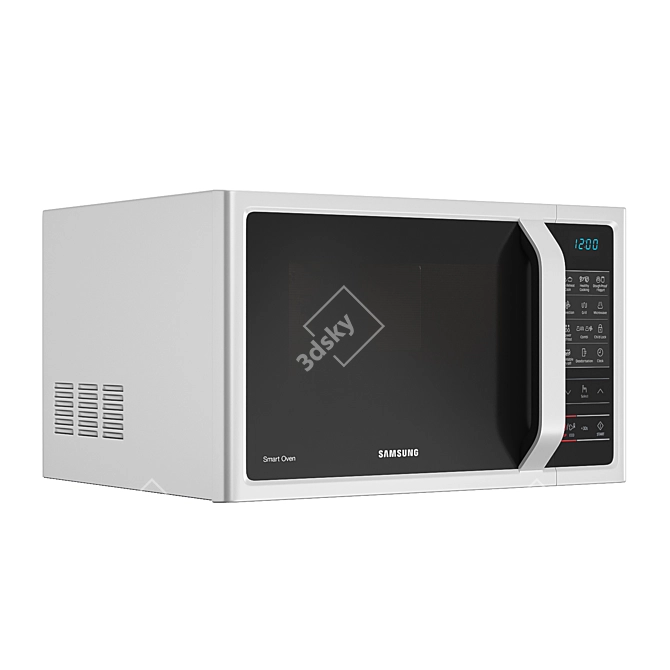 Samsung MC28H5013AW Microwave: Sleek Design, Versatile Cooking 3D model image 2