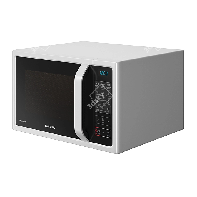 Samsung MC28H5013AW Microwave: Sleek Design, Versatile Cooking 3D model image 3