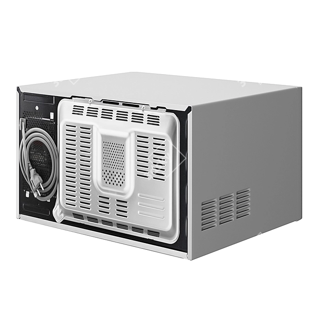 Samsung MC28H5013AW Microwave: Sleek Design, Versatile Cooking 3D model image 4