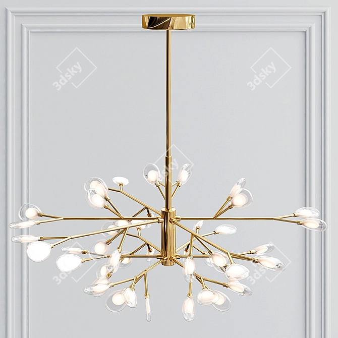 Scandi LED Pendant Light: Minimalist Elegance 3D model image 4