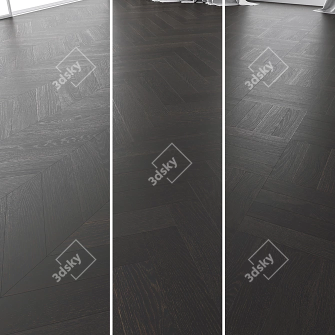 Premium Oak Parquet Set 3D model image 1