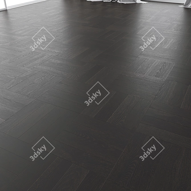 Premium Oak Parquet Set 3D model image 2