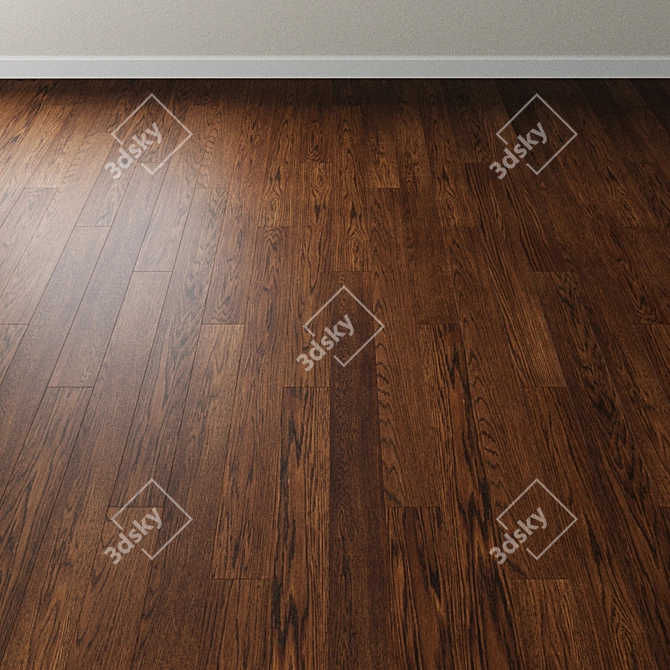 Title: Inspire Oak Parquet: Milk Chocolate Charmer 3D model image 2