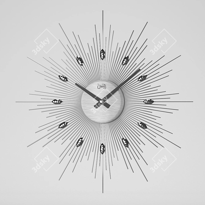 Elegant Wall Clock: Tomas Stern 8059 3D model image 1