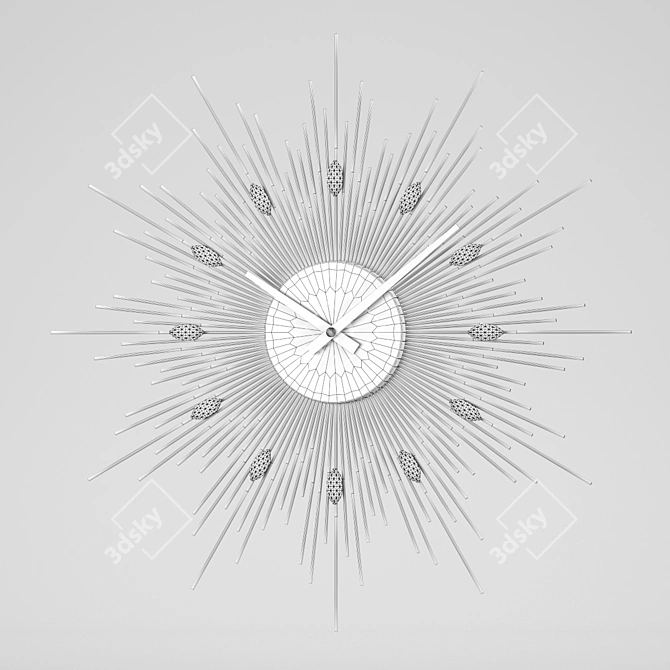 Elegant Wall Clock: Tomas Stern 8059 3D model image 2