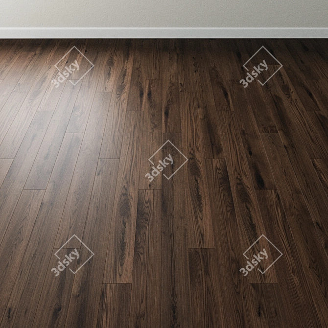 Artisan Oak Parquet: Old Venice Dark 3D model image 2