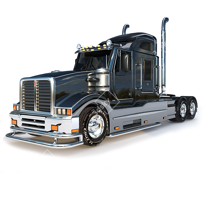 Kenworth 01 - Lights & Plank Unwrapped 3D model image 3