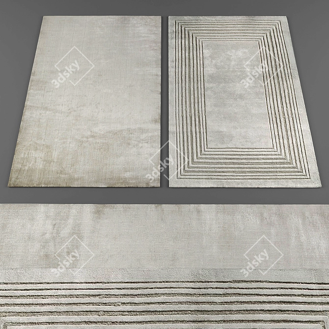 Versatile Rug Collection: A Mix of Timeless & Modern Styles 3D model image 1