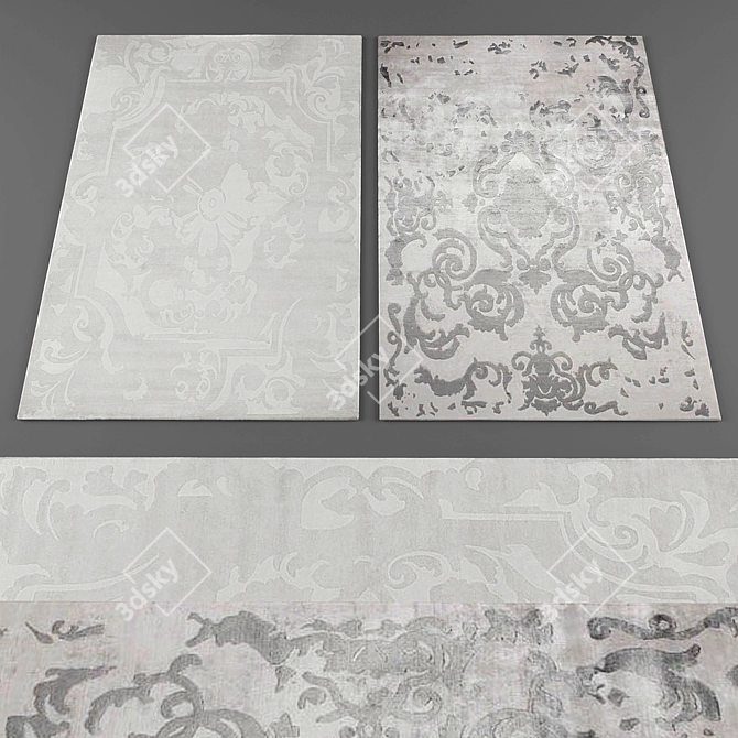 Versatile Rug Collection: A Mix of Timeless & Modern Styles 3D model image 2