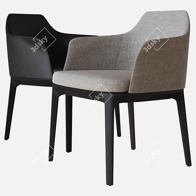 Sophie Chair: Poliform Design 3D model image 2