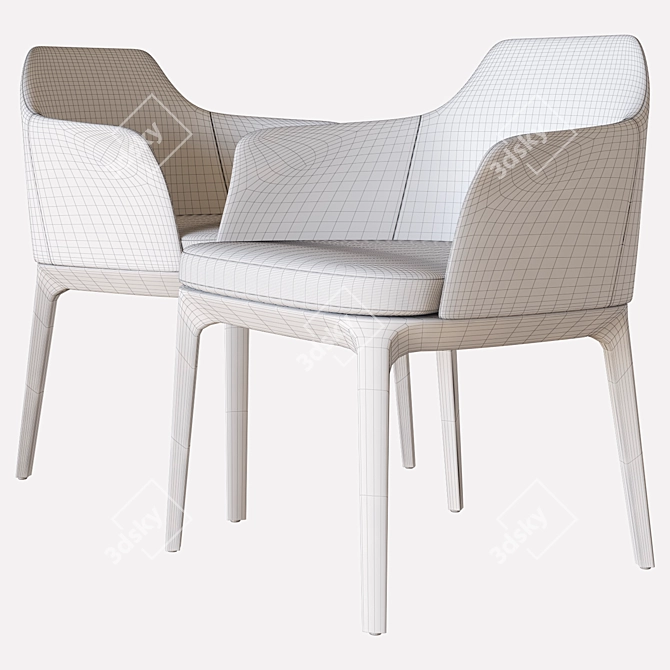 Sophie Chair: Poliform Design 3D model image 3