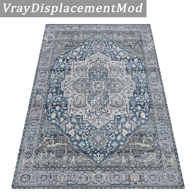 Luxury Set of High-Quality Carpets 3D model image 3