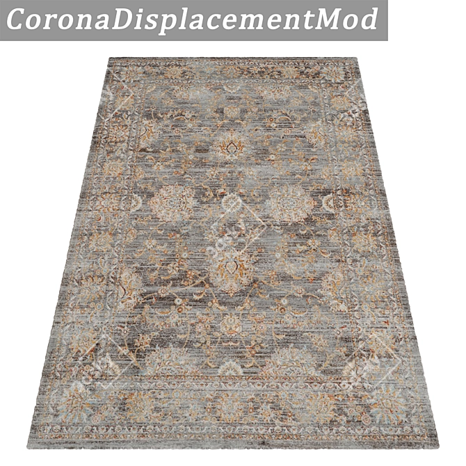 Luxury Carpets Set - High-Quality Textures 3D model image 4