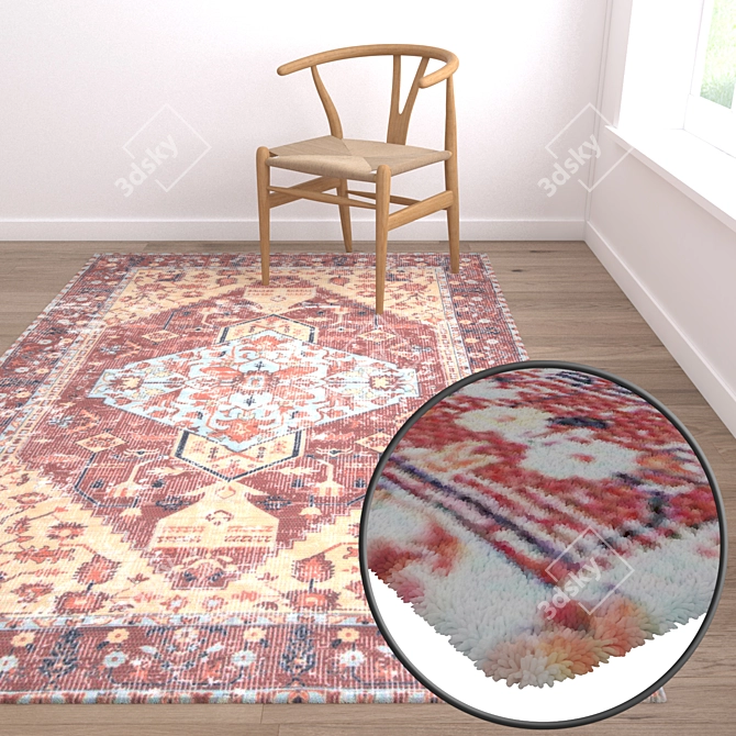 Premium Carpet Set: High-Quality Textures & Versatile Options 3D model image 5