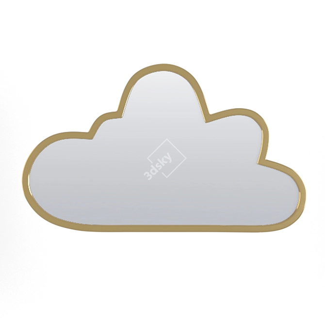 Cloud and Cactus Brass Mirrors 3D model image 3