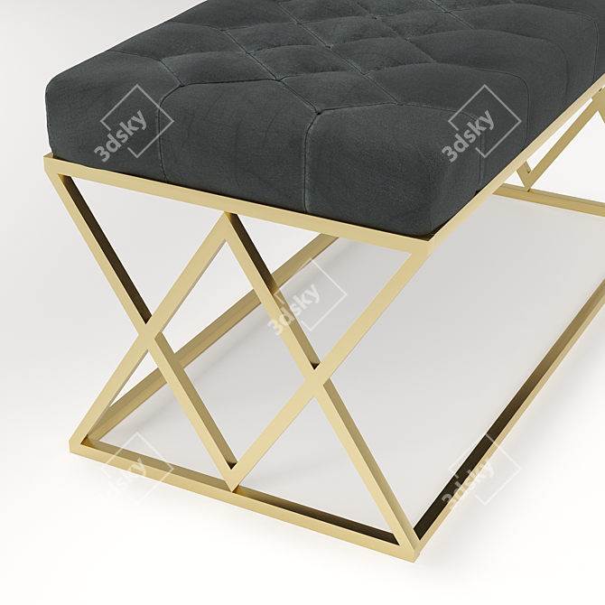 Insignia Bench: Stylish & Versatile 3D model image 5