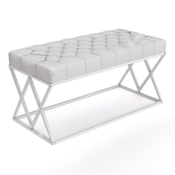 Insignia Bench: Stylish & Versatile 3D model image 10