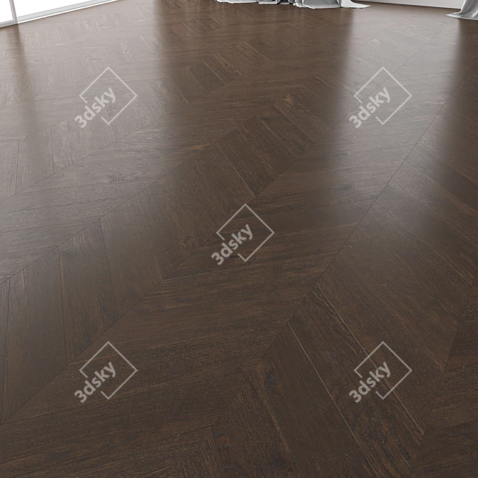 Lawson Brushed Oak Parquet Set 3D model image 3