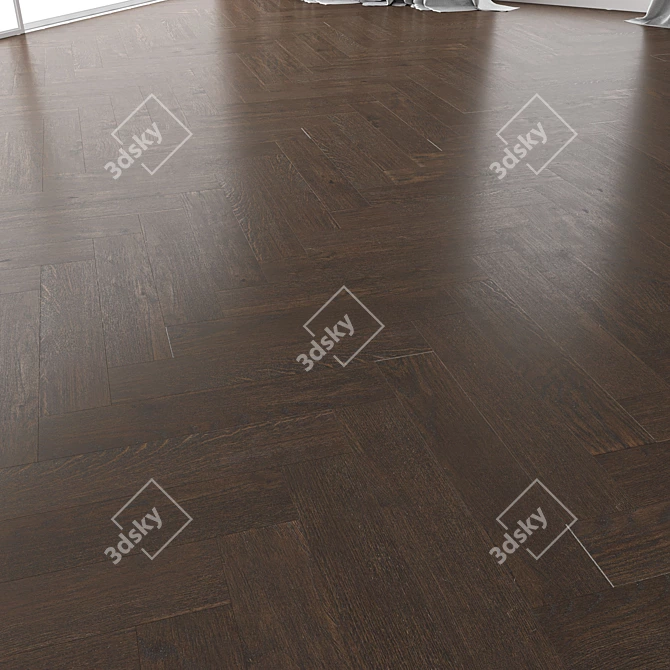 Lawson Brushed Oak Parquet Set 3D model image 4