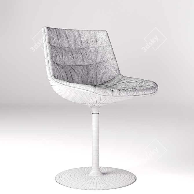 Sleek Modern Chair 3D model image 3