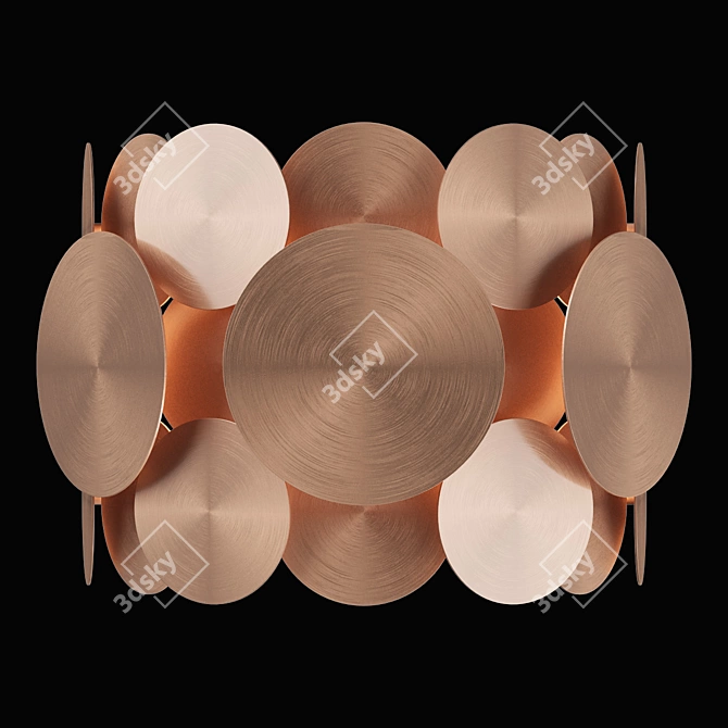 Elegant Brass Circo Lightstar Pendant 3D model image 1