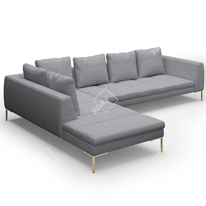Modern Madison Sofa - Stylish Comfort for Your Living Space 3D model image 2