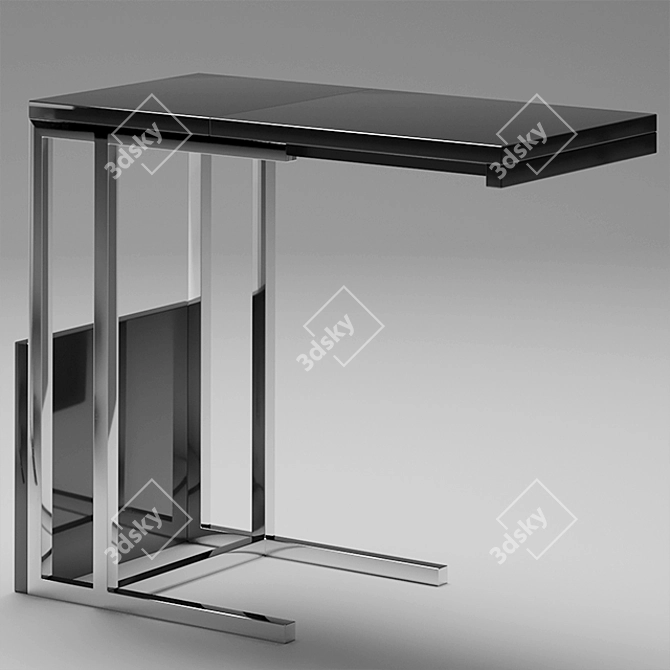 Modern Greta Side Table - Space-Saving and Stylish 3D model image 5