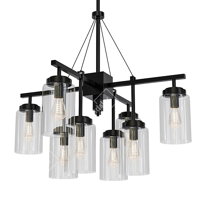 Rustic Oasis Outdoor Chandelier 3D model image 1