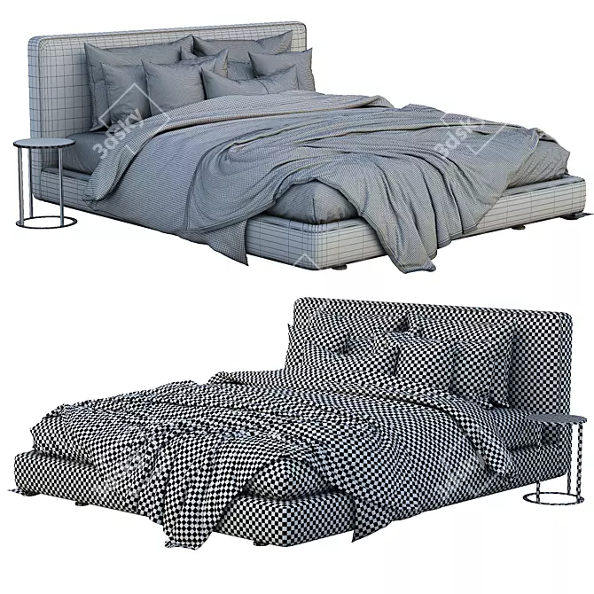 Bebitalia Richard: Luxury Bed 3D model image 3