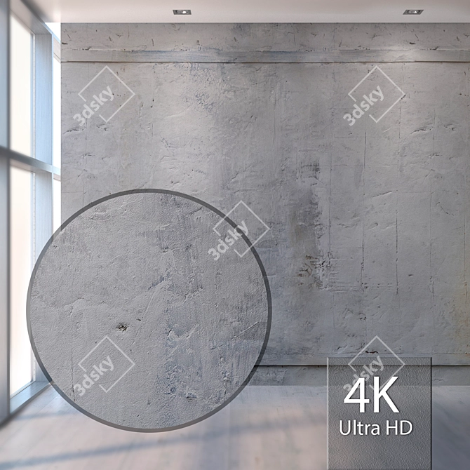 Seamless Concrete Texture - High Resolution & Detailed 3D model image 1