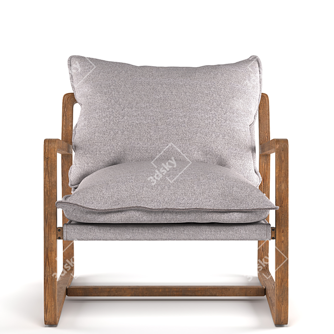 Elegant Ace Chair: Stylish Design & Comfort 3D model image 3